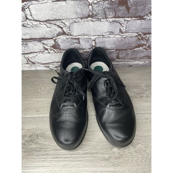 SAS Shoes Free Time Lace Casual Walking Sneakers Black Leather Men 12 W3 US/45EU - Picture 14 of 16